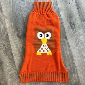 Orange Owl Dog Sweater (24”)